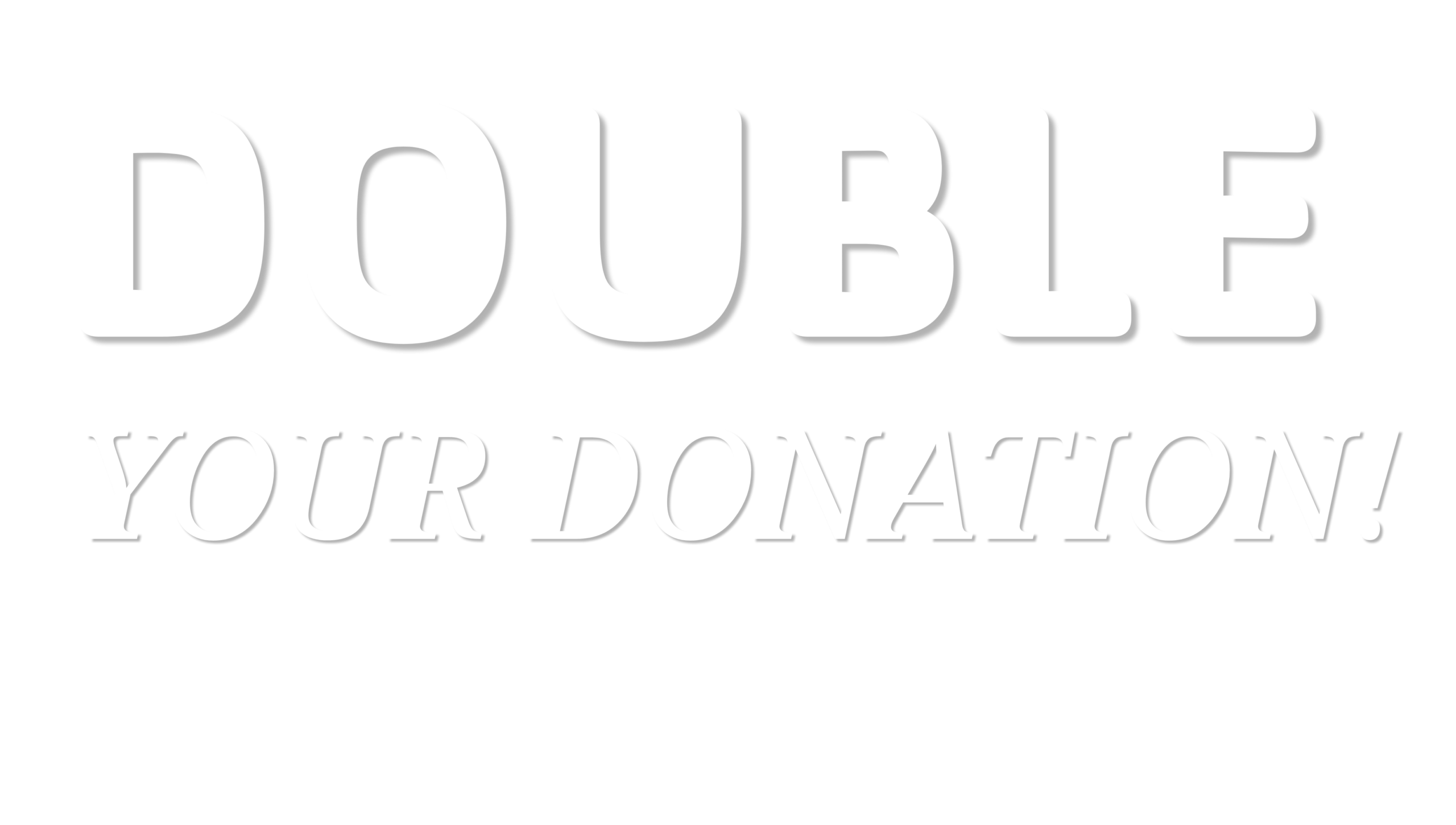 DOUBLETHEDONATION MOBILE HEADER TEXT